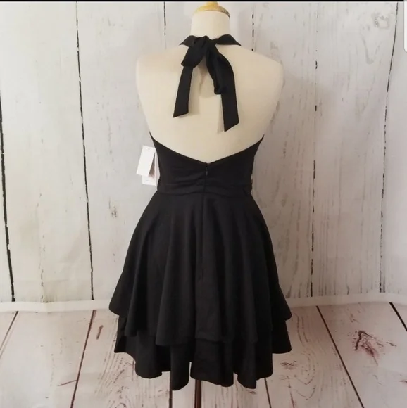 KALANI HILLIKER for Alyce Criss Cross Halter Dress - Picture 4 of 7